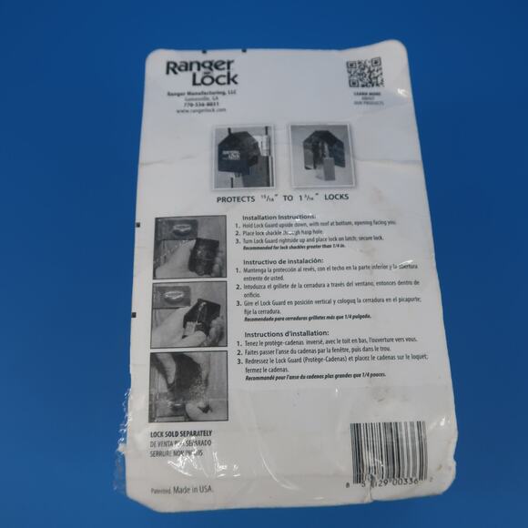 Ranger Lock RGST-OP Padlock Guard Hardened Steel Fits Most 15/16"- 1 3/16" Locks - Picture 4 of 6